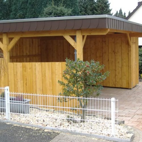 Flachdach-Carport in Bielefeld-Ubbedissen