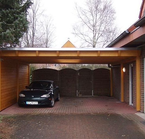 Flachdach-Carport in Gütersloh