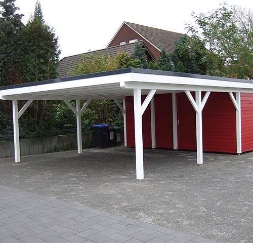 Flachdach-Carport in Verl