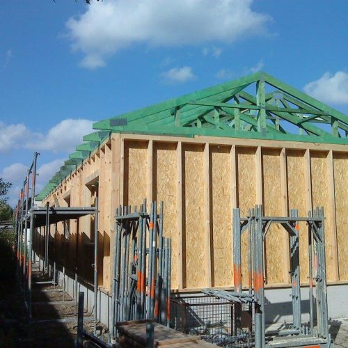 Lagerhalle aus Holzrahmenbau in Blomberg