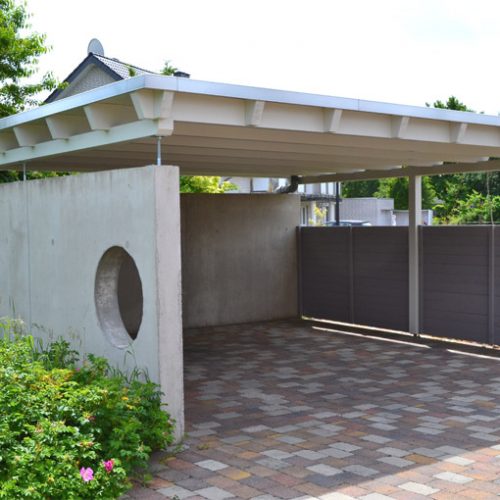 Doppelcarport als Flachdach in Gütersloh