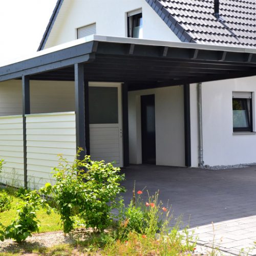 Flachdachcarport mit Abstellraum in Salzkotten