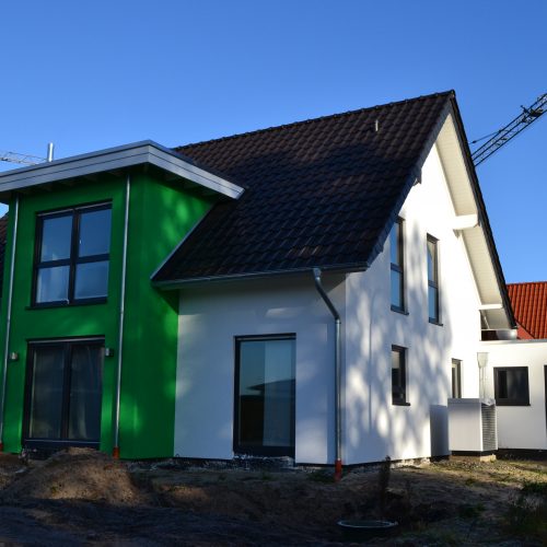 Hausbau in Holzrahmenbauweise in Riege