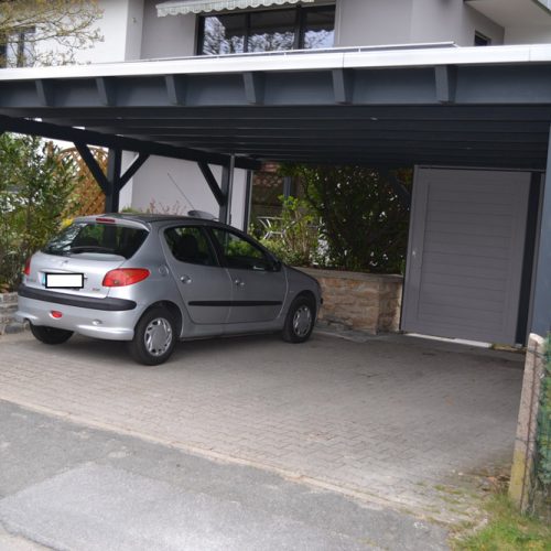 Doppelcarport als Flachdach in Paderborn