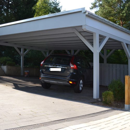 Doppelcarport mit Dachbegrünung in Bielefeld