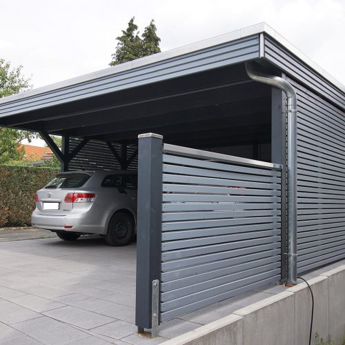 Doppelcarport mit Rhombusprofil in Salzkotten