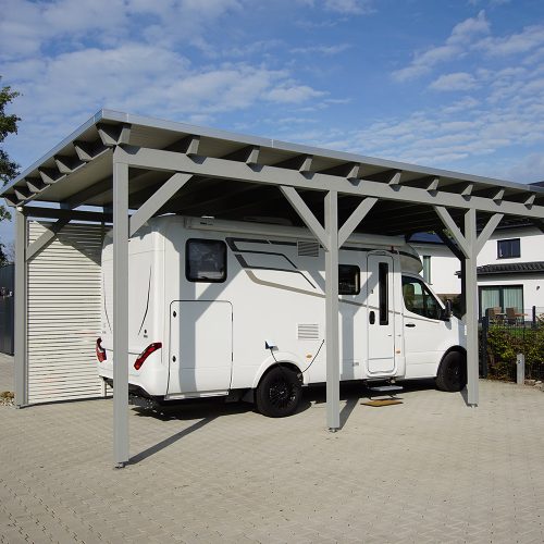 Flachdachcarport für ein Wohnmobil in Gütersloh