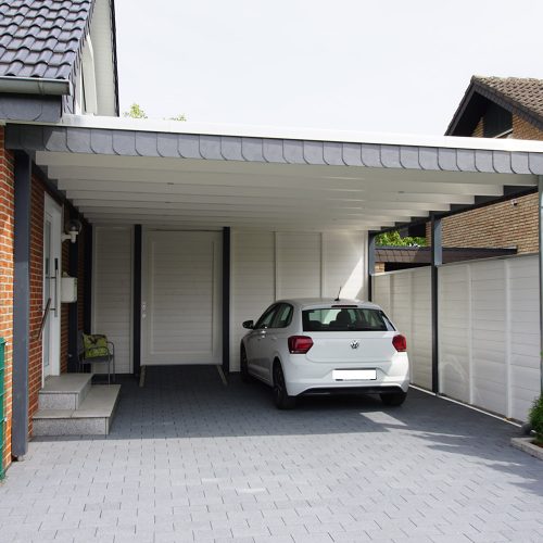 Flachdachcarport in Herzebrock