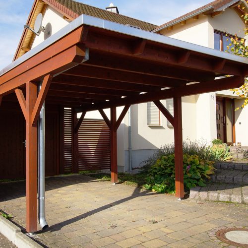 Flachdachcarport in Scharmede