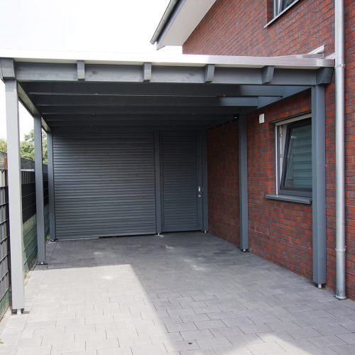 Flachdachcarport mit Abstellraum in Clarholz