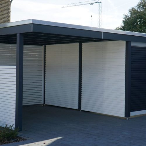 Flachdachcarport mit Abstellraum in Hövelhof